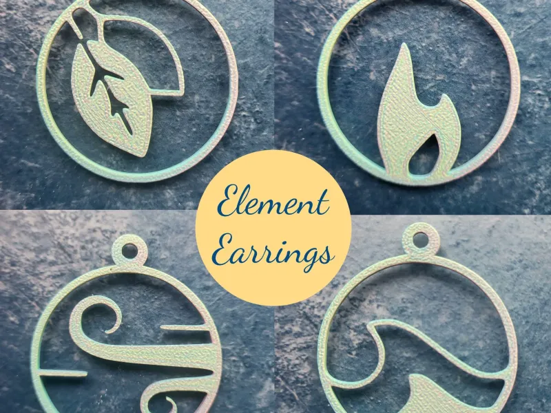 Earrings - 036 - Easy Print - Free