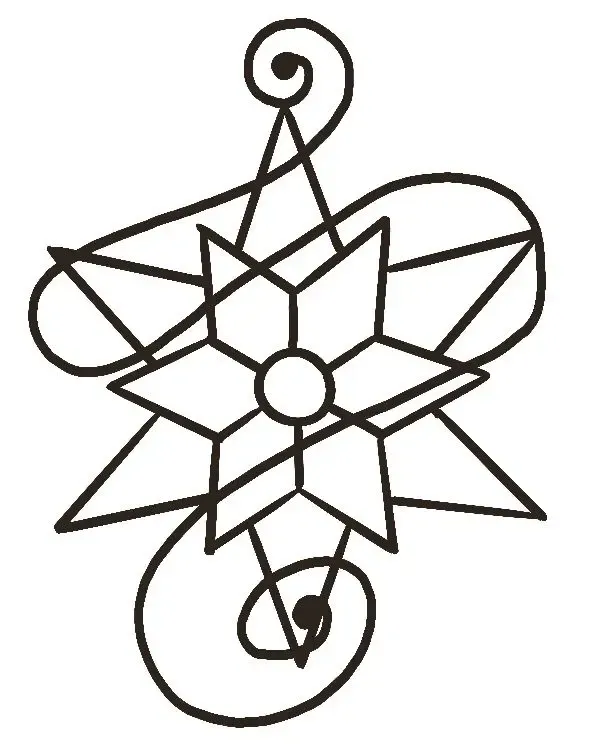 Star on Background Faux Stained Glass Frame