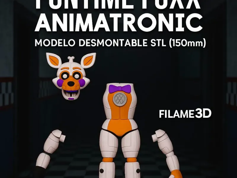 Funtime Foxy Animatronic - Desmontado