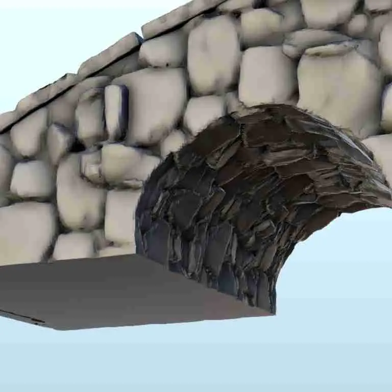 Gran puente de piedra - miniaturas warhammer terreno escenografia