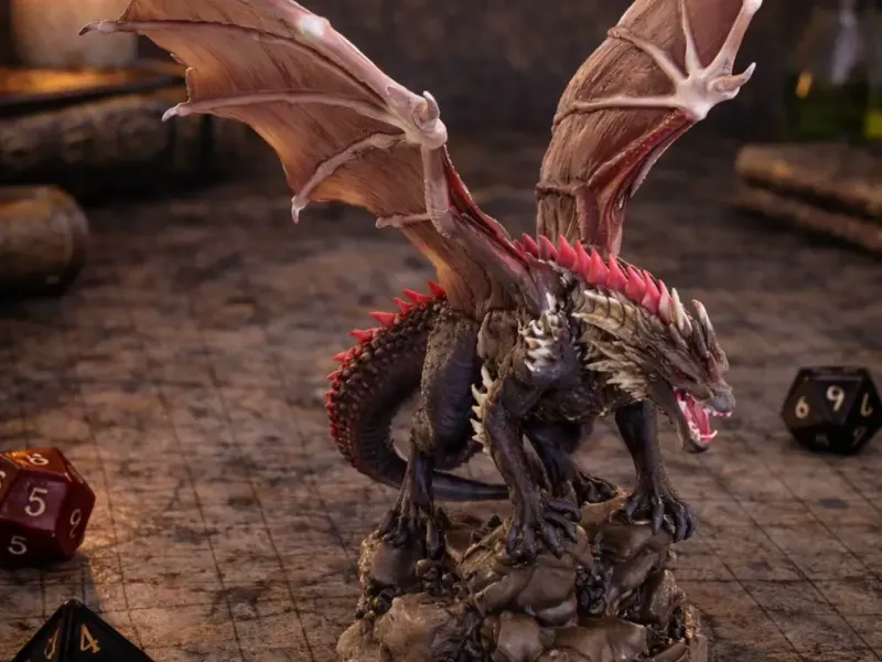 Dragon D&D tabletop miniature