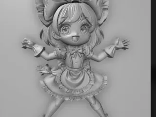 cute sexy maid cartoon,