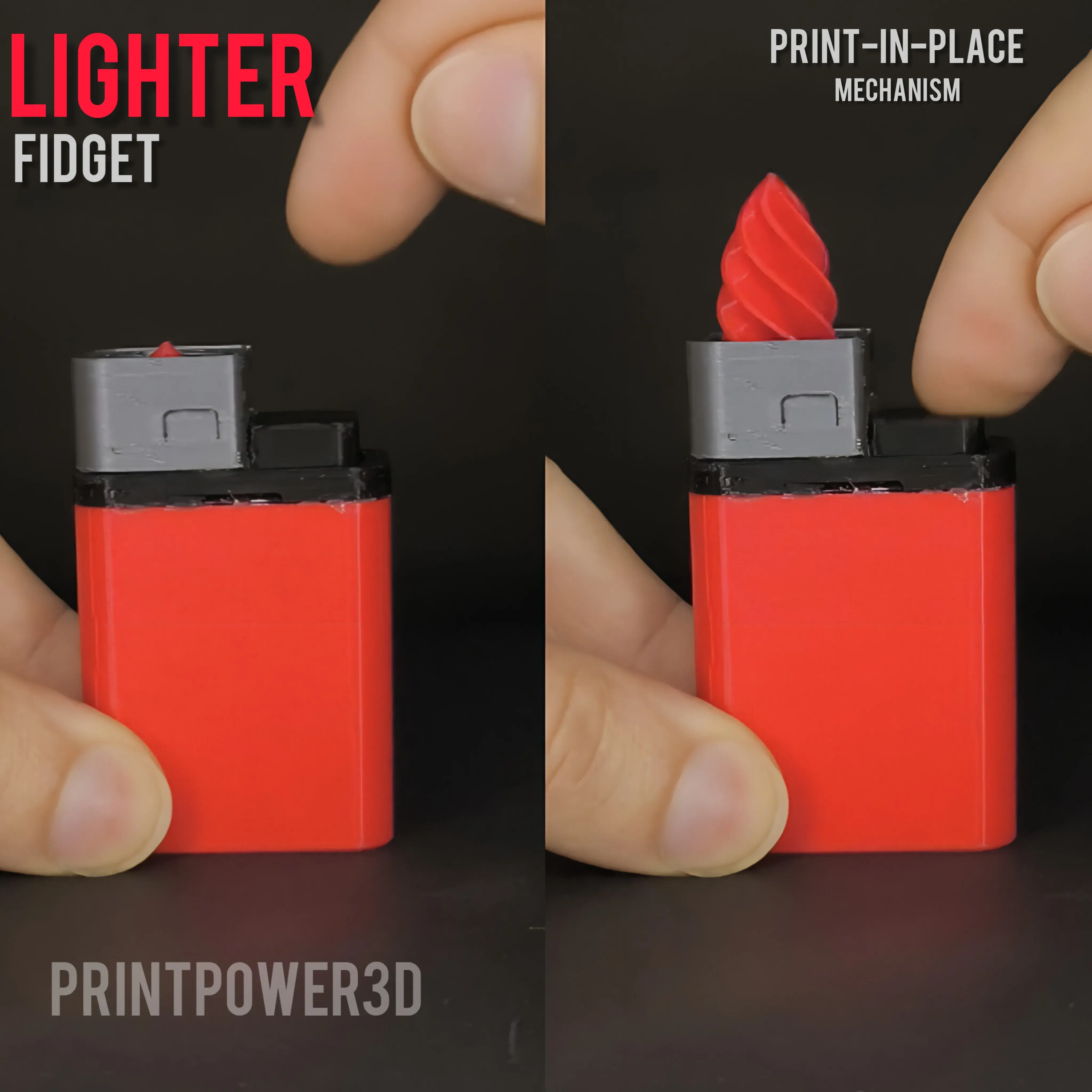 Fidget lighter helix / spiral toy