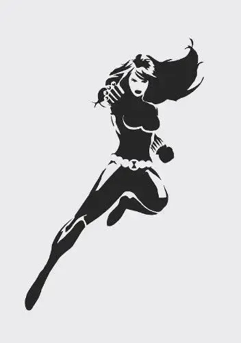 Black Widow stencil