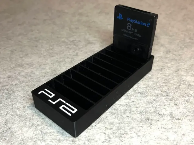 Stand holder for PS2 memory card