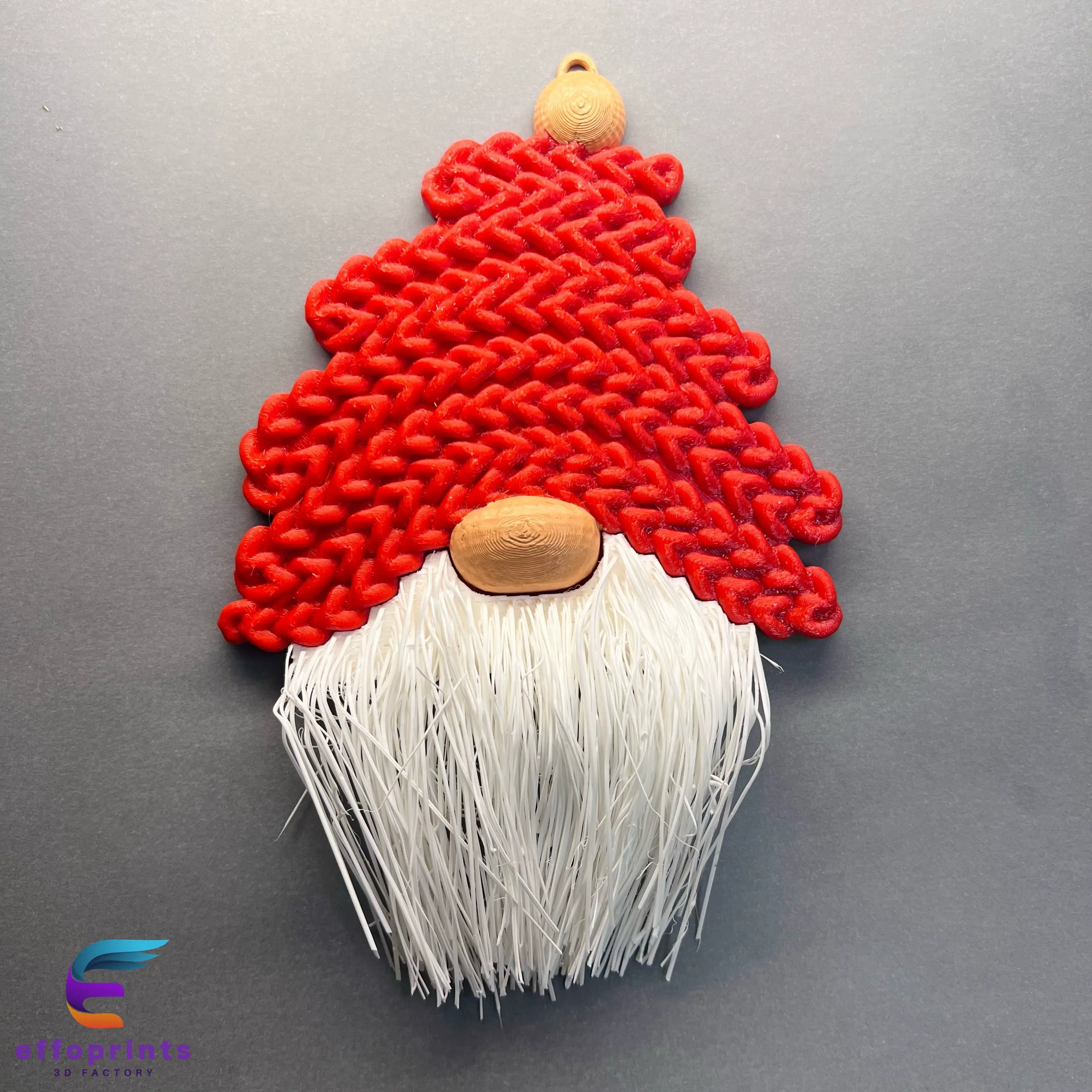 Crochet Hairy Gnome Christmas Decoration