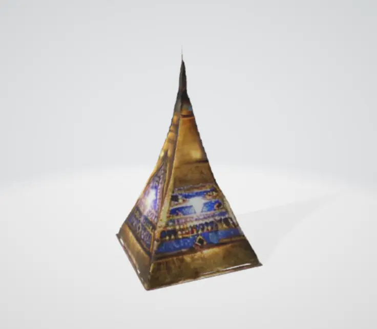 Lampada a forma di Egitto