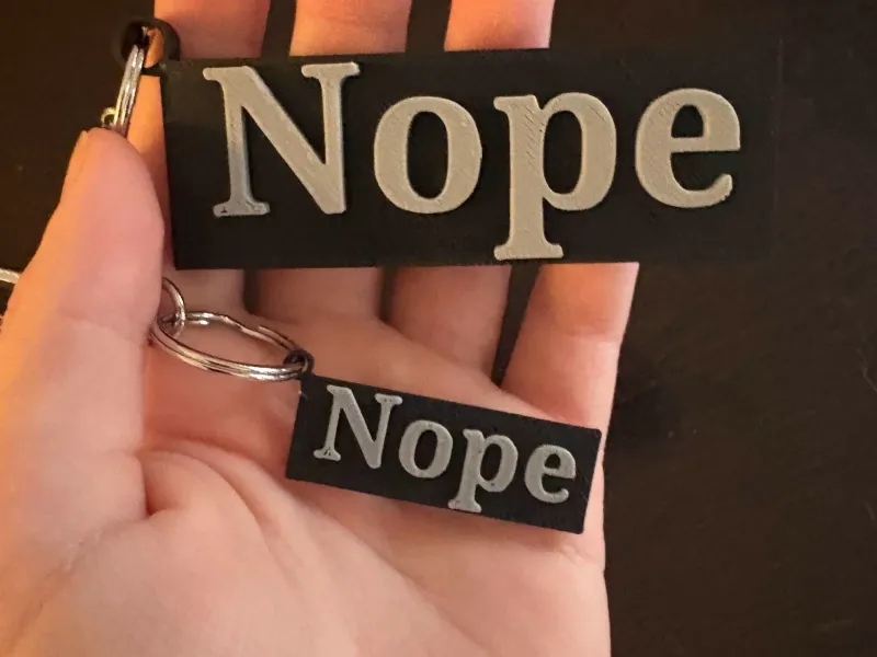 Nope Keychain