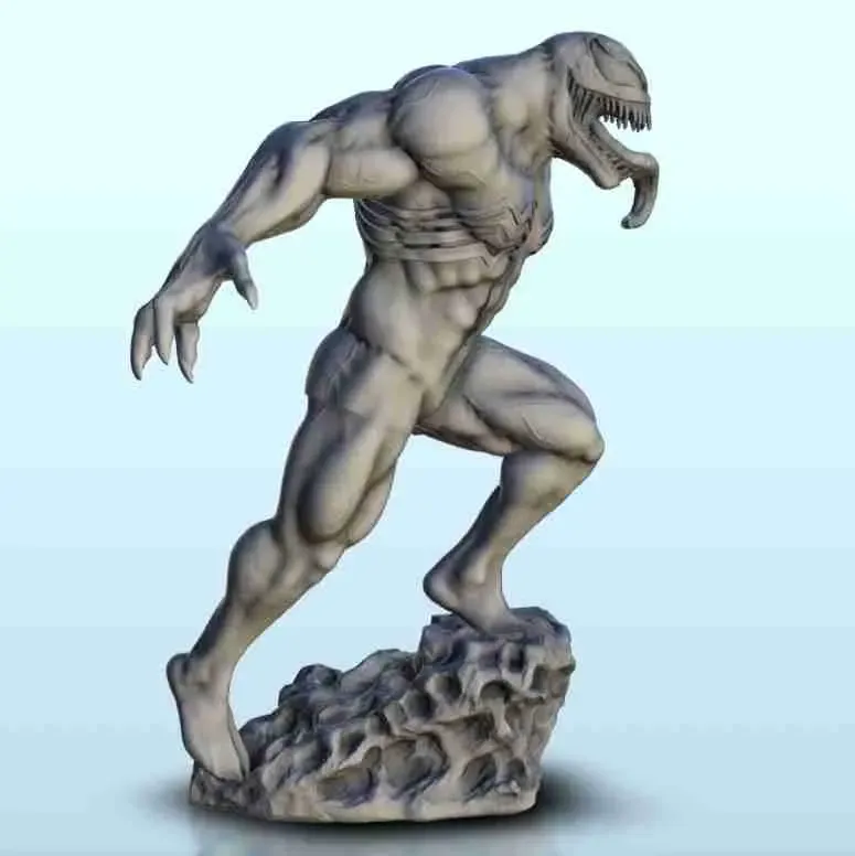 Venom on rock 15 - spiderman mini rpg marvel figure spider