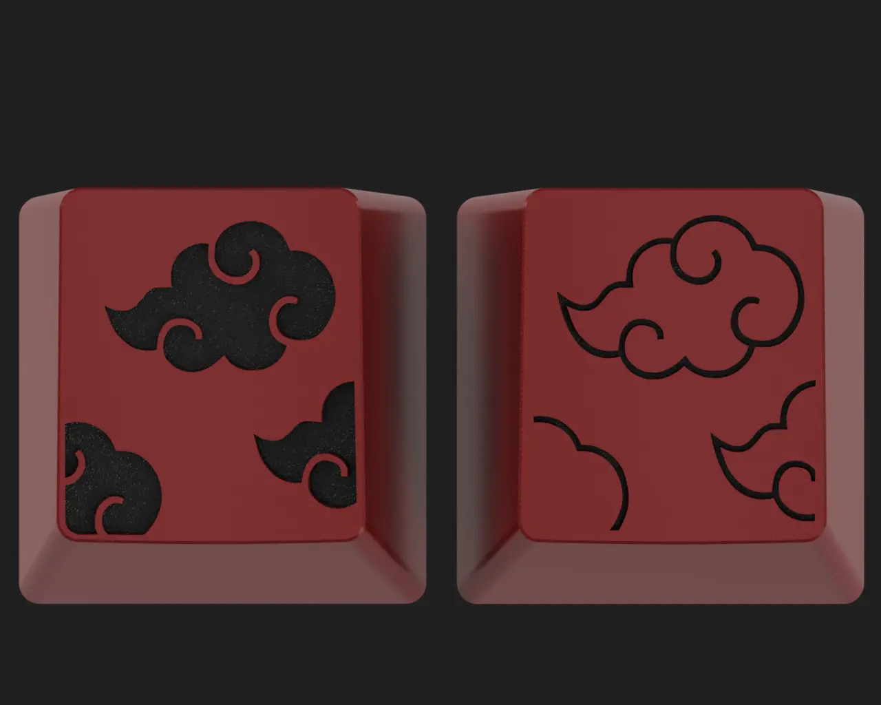 AKATSUKI - NARUTO THEMED ARTISAN KEYCAPS SET