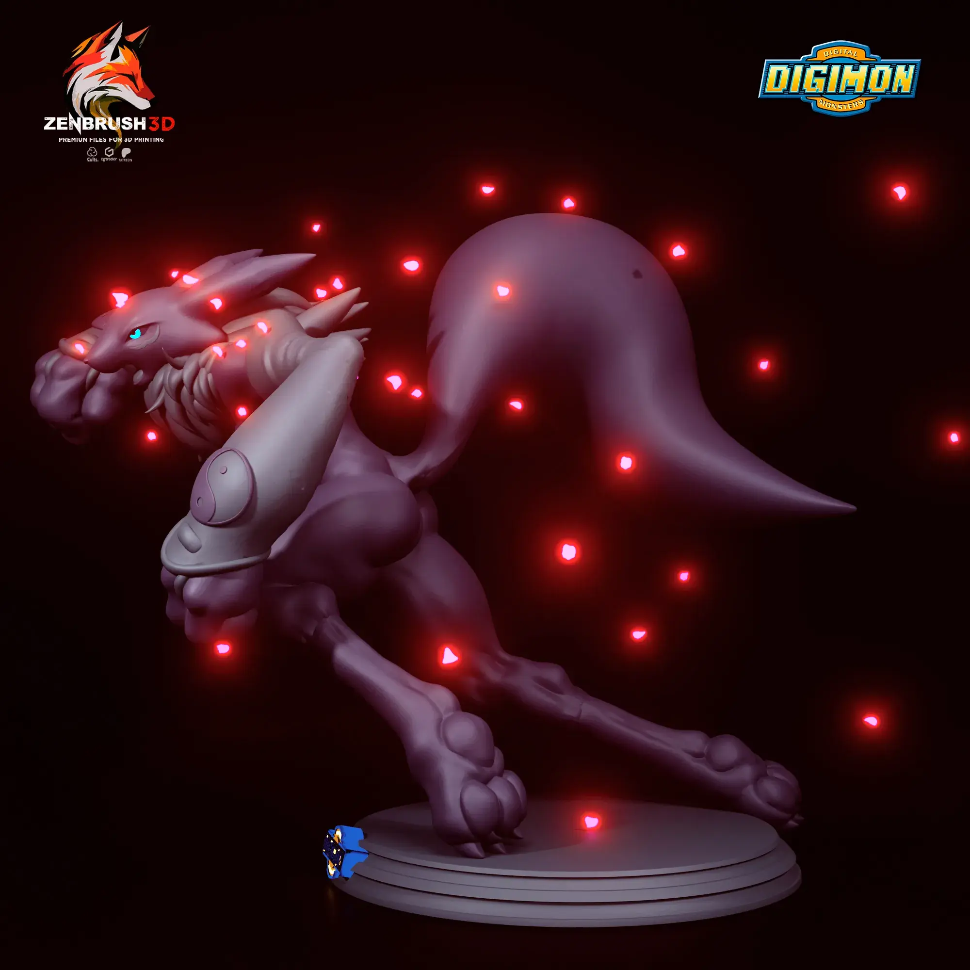 DIGIMON - RENAMON + IMPRESIÓN 3D NFSW