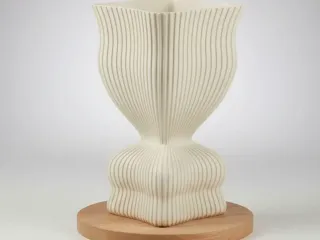 asymetrical flower pot