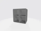 set box with compartments, thk 3mm, in size 40x40mm-0