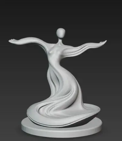 Elegance in Motion: Abstract Goddess Jewelry Organizer