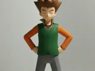 Brock (pokemon) - low poly