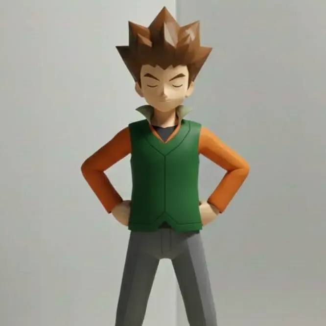 Brock (pokemon) - low poly