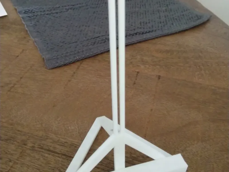 Support de téléphone de chevalet de table à mât unique