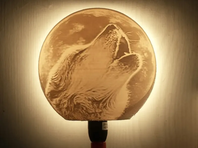 Wolf lamp bolvormige lithofaan E14
