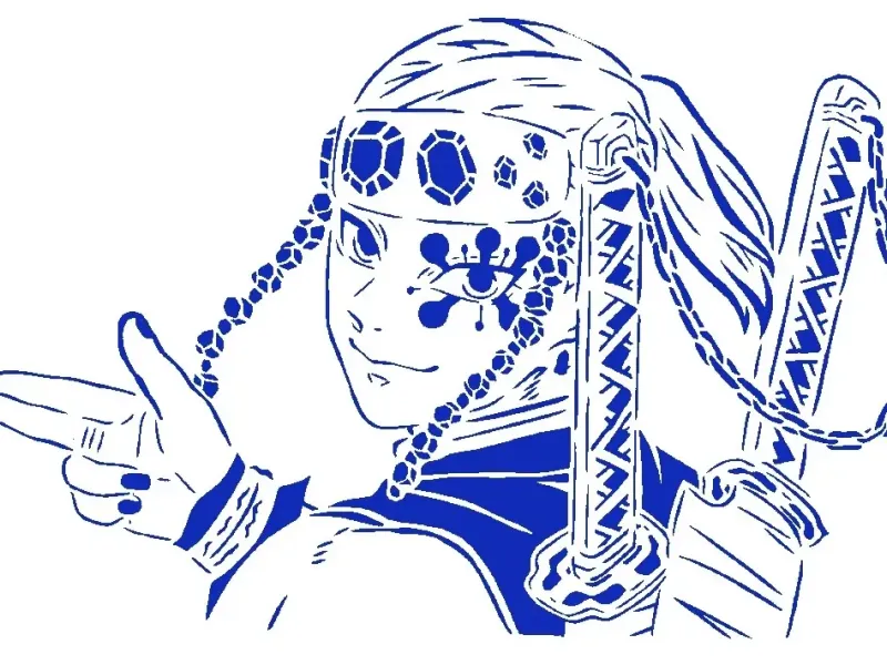 Tengen Uzui șablon 2