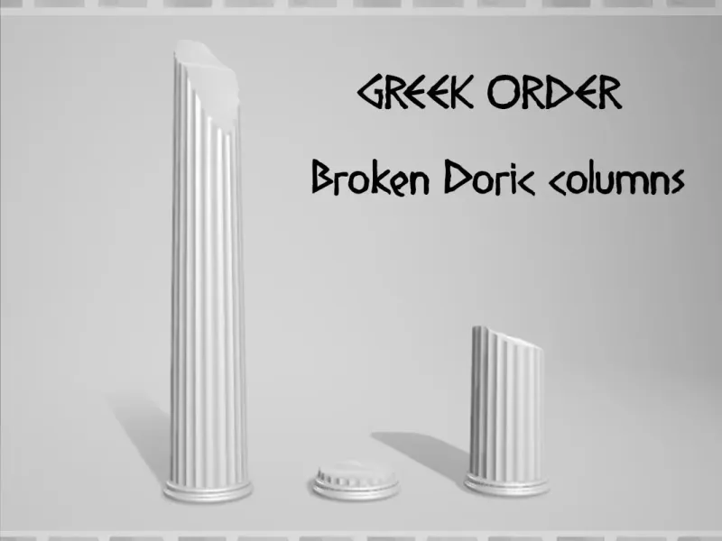 Kırık Dor sütunları