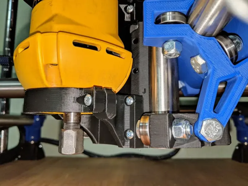 Mostly Printed CNC -Add On- Dewalt DW660 Mount -Burly-