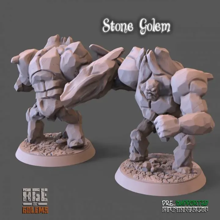 Stone Golem Pose 2 - Age of Golems