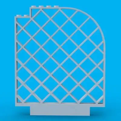 LEGO Belville Wall, Lattice 12 x 1 x 12 Curved