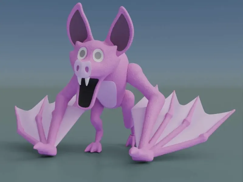 The Bat Monster Articulated Fan Art