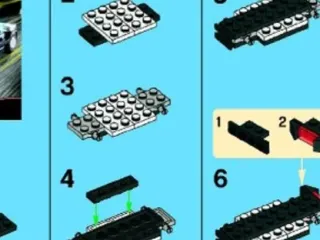 Complete Lego Racers, separated by color