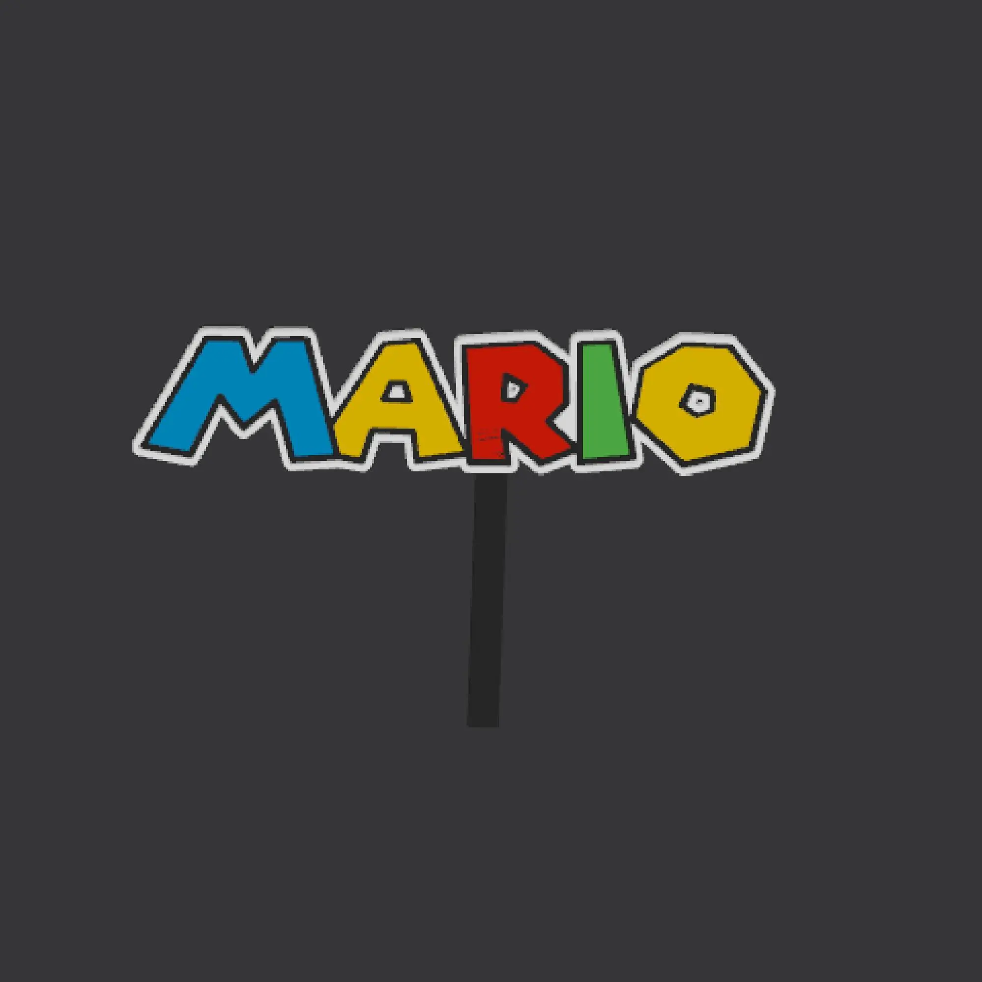 Topper with name MARIO
