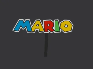 Topper with name MARIO