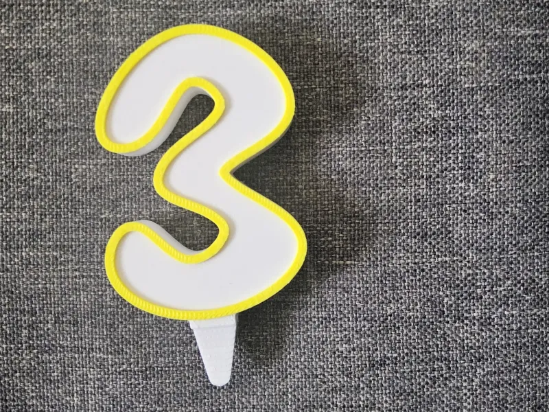 Numéro 3 pour gâteau 🎂 