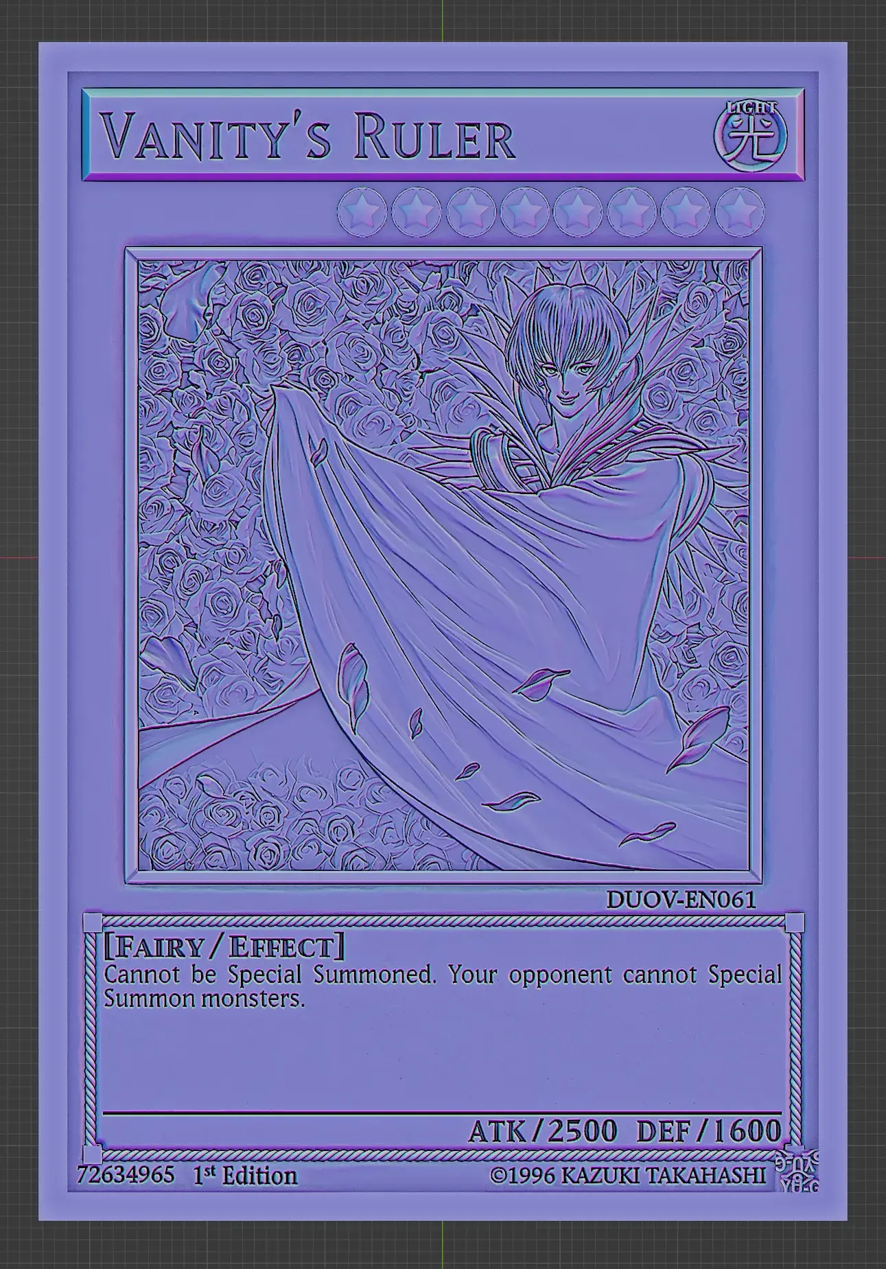 3D Printer Files | 3MF File | Vanity's Ruler - yu-gi-oh! | Creality Cloud