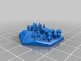 Custom forest tile set for Terraforming Mars - Forrest 1-5-4