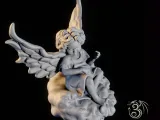 Cupid sitting on clouds-3