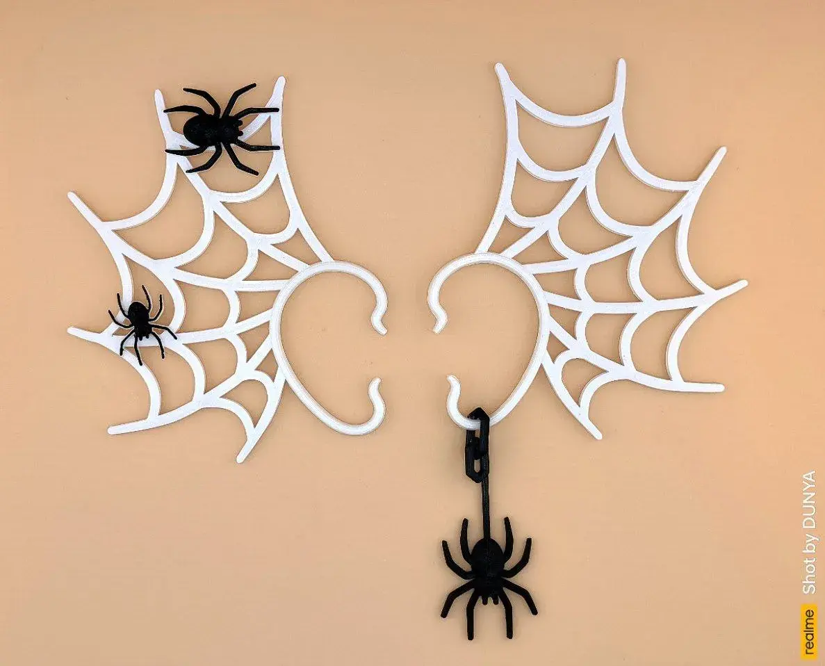 3D Printer Files | 3MF File | Spider web earring
