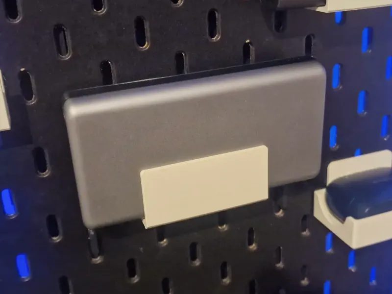 27-mm-Akkupackhalterung (ein Modul für die "Ikea Skadis Wand")