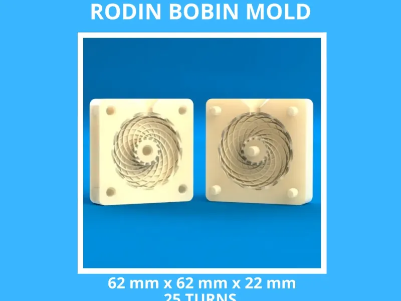 RODIN BOBIN MOLDĂ PENTRU PLĂTIRE CU REZINĂ - 62 X 62 x 22 mm