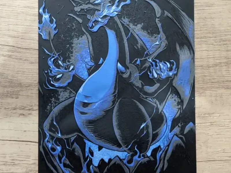 Mega Charizard X (Hueforge)