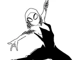 Spider Gwen stencil 5-0