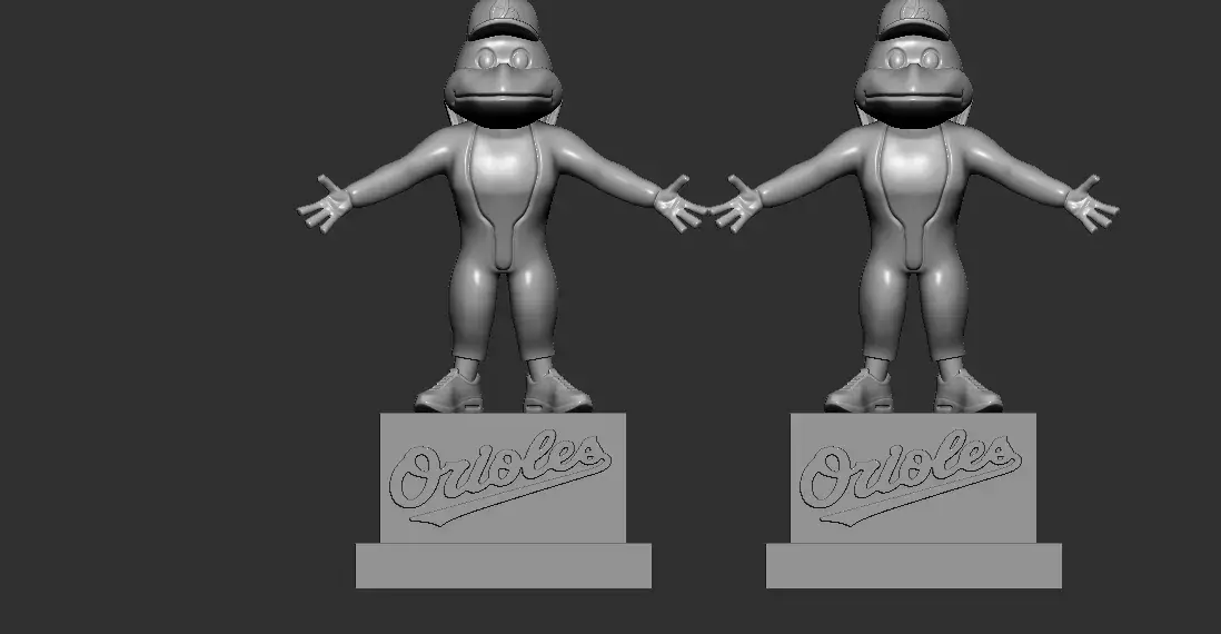 MLB - BALTIMORE ORIOLES BASEBALL MASCOT STATUE - DECOR
