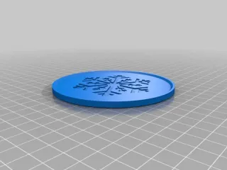 Snowflake drink coaster