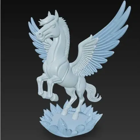 Pegasus with Spread Wings Miniature 3D Model – STL & 3MF Fil