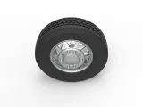 Front custom wheel of semi truck V14 Scale 1:25-5