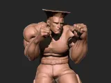 Street fighter - Guile 3D print model-6