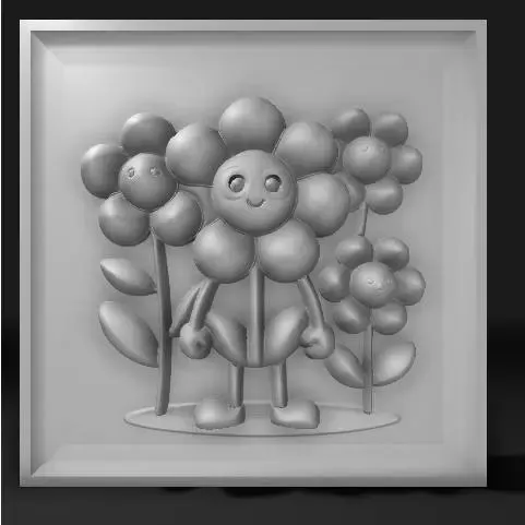 funny flowers cartoon
