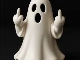 Funny Middle Finger Ghost-0