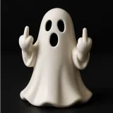 Funny Middle Finger Ghost