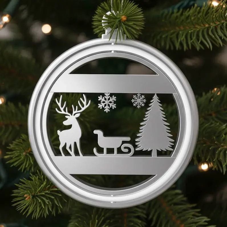 Christmas Decor ornament flat