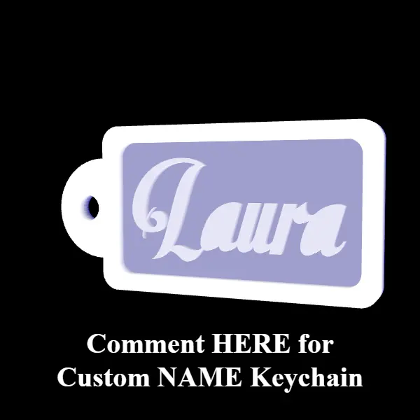 Archivos de impresora 3D | Archivo 3MF | Laura-_keychain- keychain ...